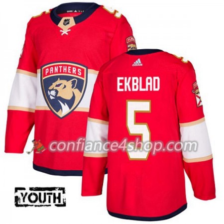 Adidas Maillot de Hockey Florida Panthers Aaron Ekblad 5 2017-2018 Rouge Authentic - Enfant